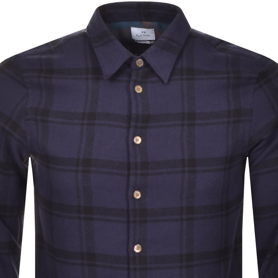 Alternative Image for ProductPS By Paul Smith Long Sleeved Check Shirt Navy2